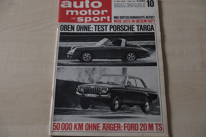 Deckblatt Auto Motor und Sport (10/1967)